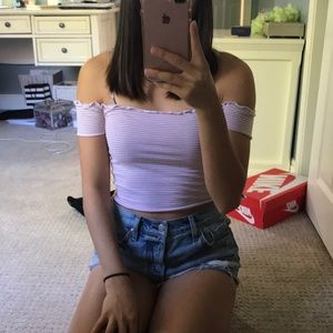 Brandy Melville crop top striped